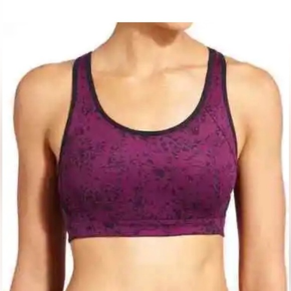 Athleta Patterned Sports Bra - Picture 1 of 10